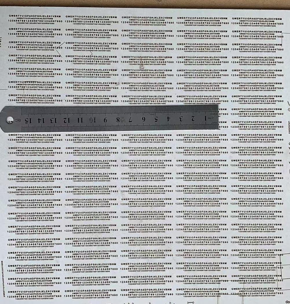 Small character engraving