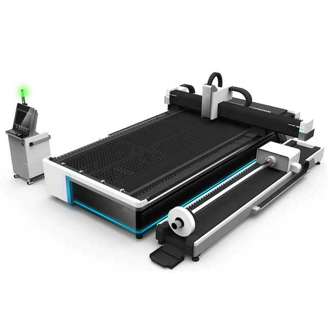  Fiber Laser Metal Sheet and Tube Cutting Machine for Steel Pipe Plate CNC Cutting