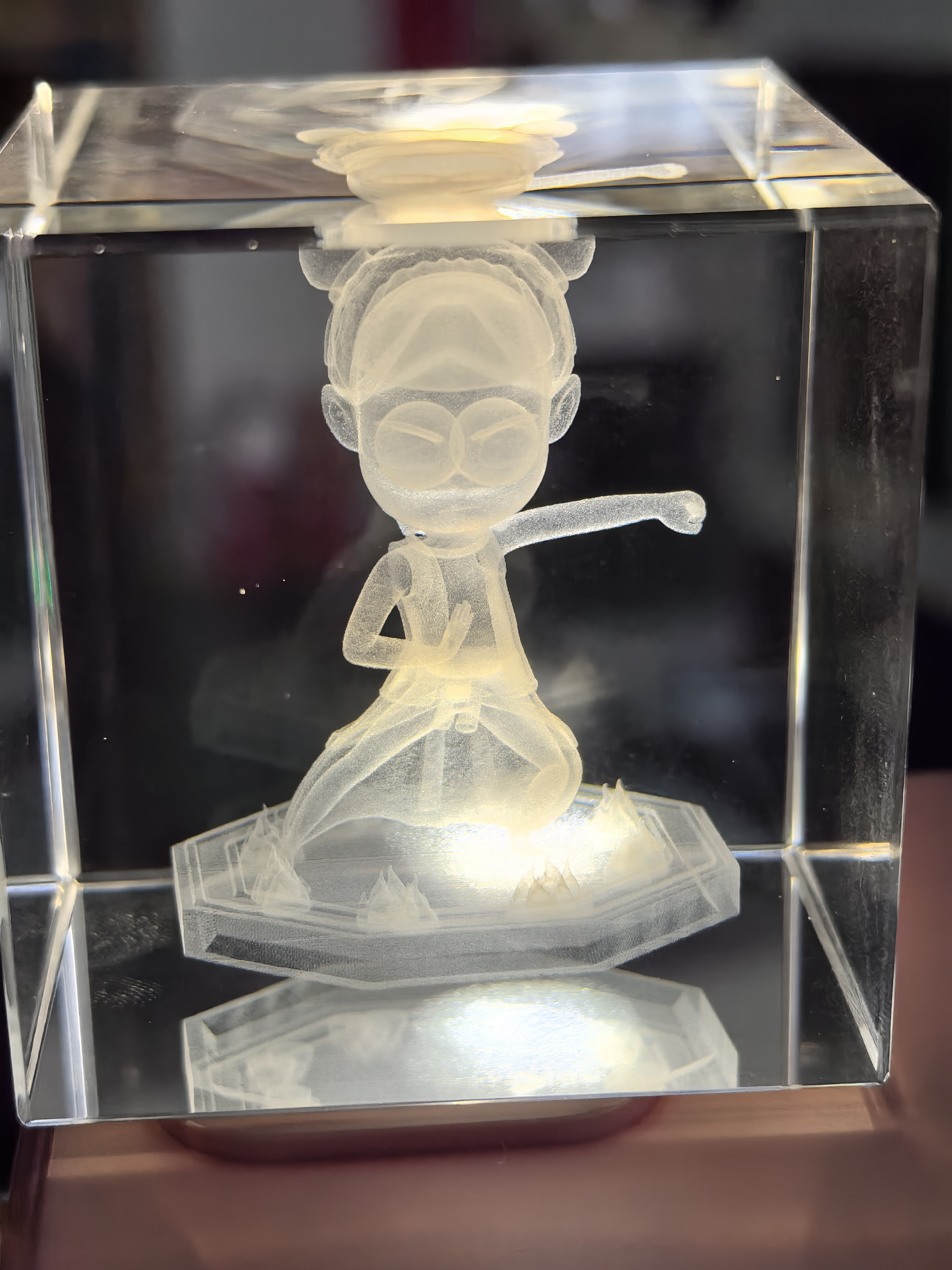 Crystal inner engraving 