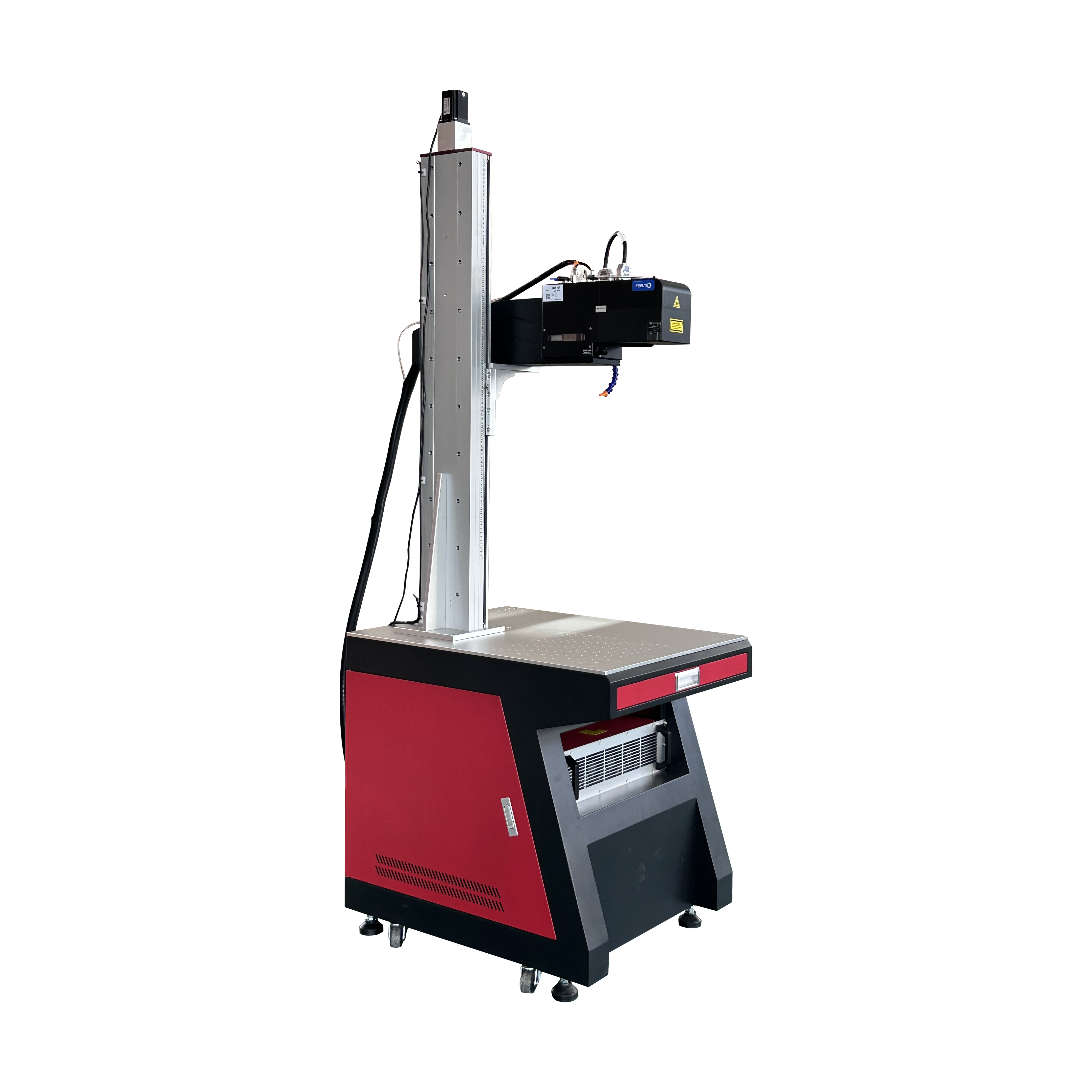 Industrial Fiber Laser Marking Machine in operation